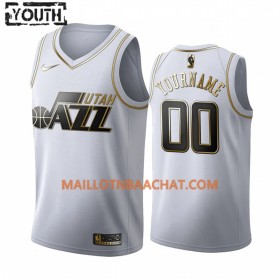 Maillot NBA Utah Jazz Personnalisable Nike 2019-20 Blanc Golden Edition Swingman - Enfant